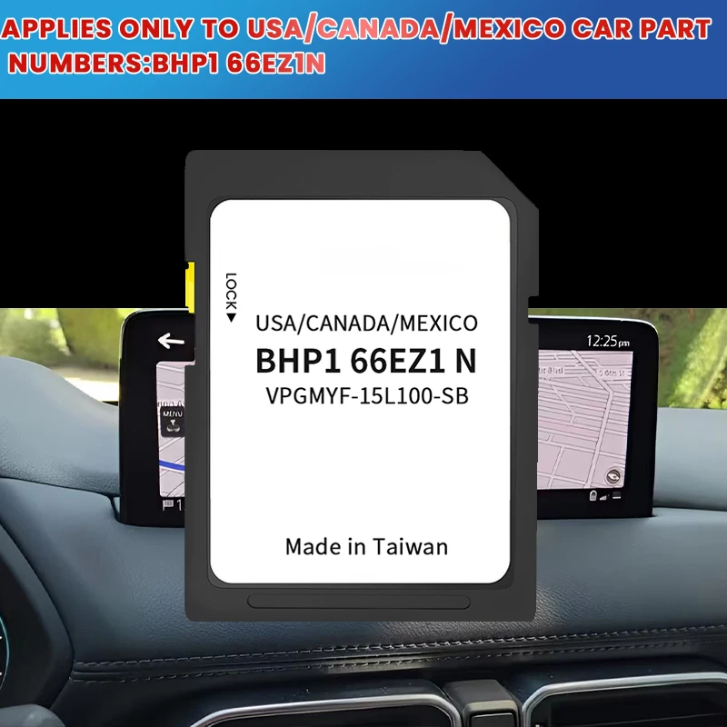 North America Maps for Mazda Navigation SD Card BHP166EZ1N Compatible 3/6/CX3/MX5 GPS SD Card 2016-CX5/CX9 Map SD 2023-2024