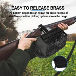Quick Release Heat Shield Cartridge Catcher-  Insulated Padded Mesh & Detachable Brass Collector