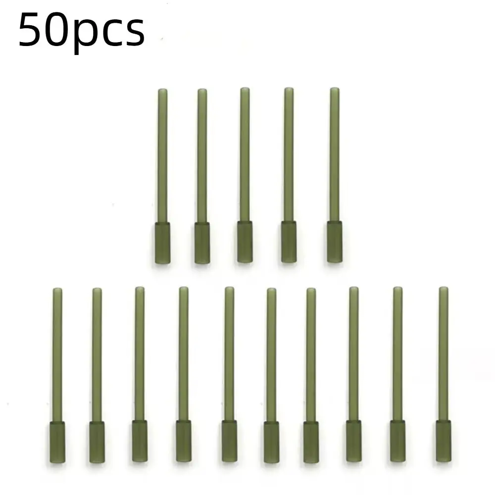

50pcs Tip Tube Fishing Inline Lead Insert Rubber European Style Fishing Lead Clips Universal Easy To Operate