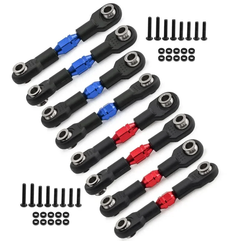 4Pcs Adjustable Alloy Turnbuckles for RC Cars - Enhanced Stability & Durability