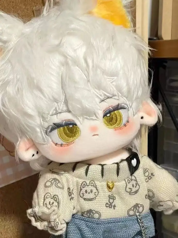 Stuffed 20cm Game Light and Night Sariel Handsome Plush Dress-up Cotton Doll Children Adults Cute Toys Cosplay Birthday Gits