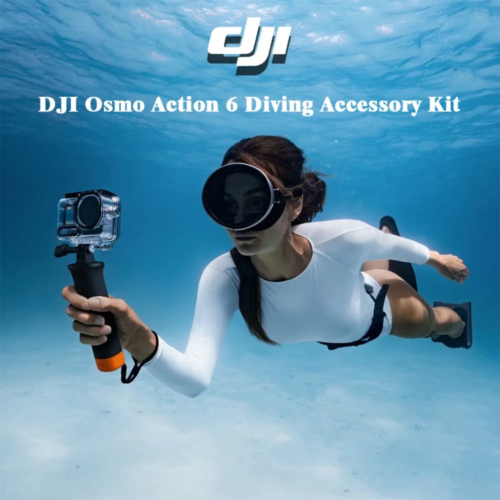 

DJI Osmo Action 6 Diving Kit– 60m Waterproof Case, Floating Handle, Anti-Fog NEW