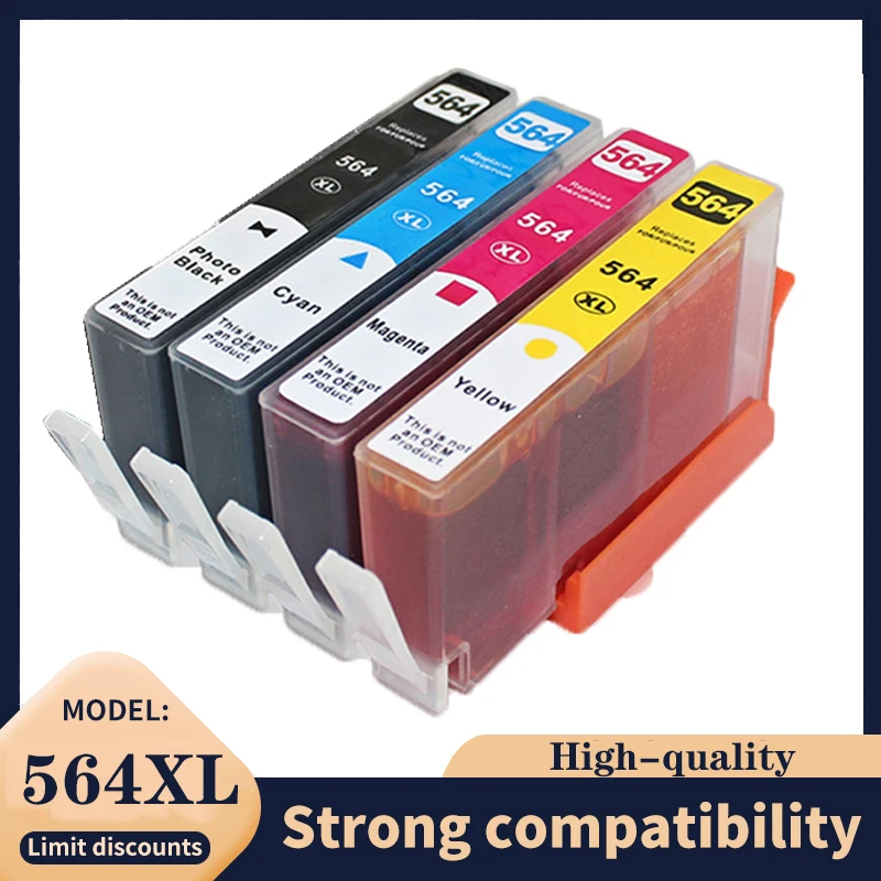 

HP564XL Compatible Ink Cartridge for hp 564 xl Photosmart D5445 D5460 D5463 D5468 C5324 C5370 C5373 C309a B109a B110a printer