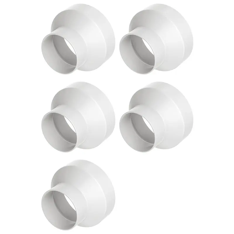 BAAG-5Pcs 6 To 4 Inch Duct Reducer, Duct Adapter 6 To 4 PVC Reducer, Duct Increaser/Reducer