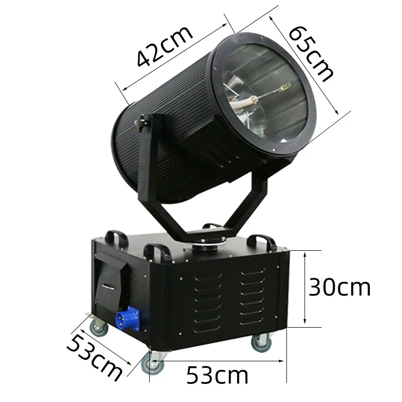 High quality industrial  LED sky searchlight waterproof IP55 night searchlight 5000W long-range search light powerful