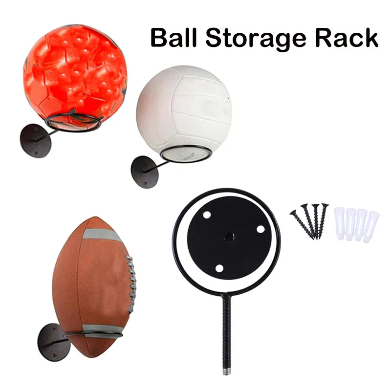 Soporte de Pared para Balones Deportivos, Exhibición de Balones de Fútbol, Baloncesto, Voleibol, Balón Medicinal