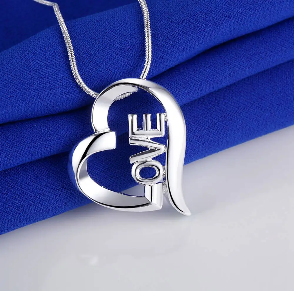 

Ожерелье из стерлингового серебра 925 пробы с подвеской в ​​форме сердца для женщин, свадебные украшения, изысканные аксессуары, модные подарки высокого качества, для вечеринок