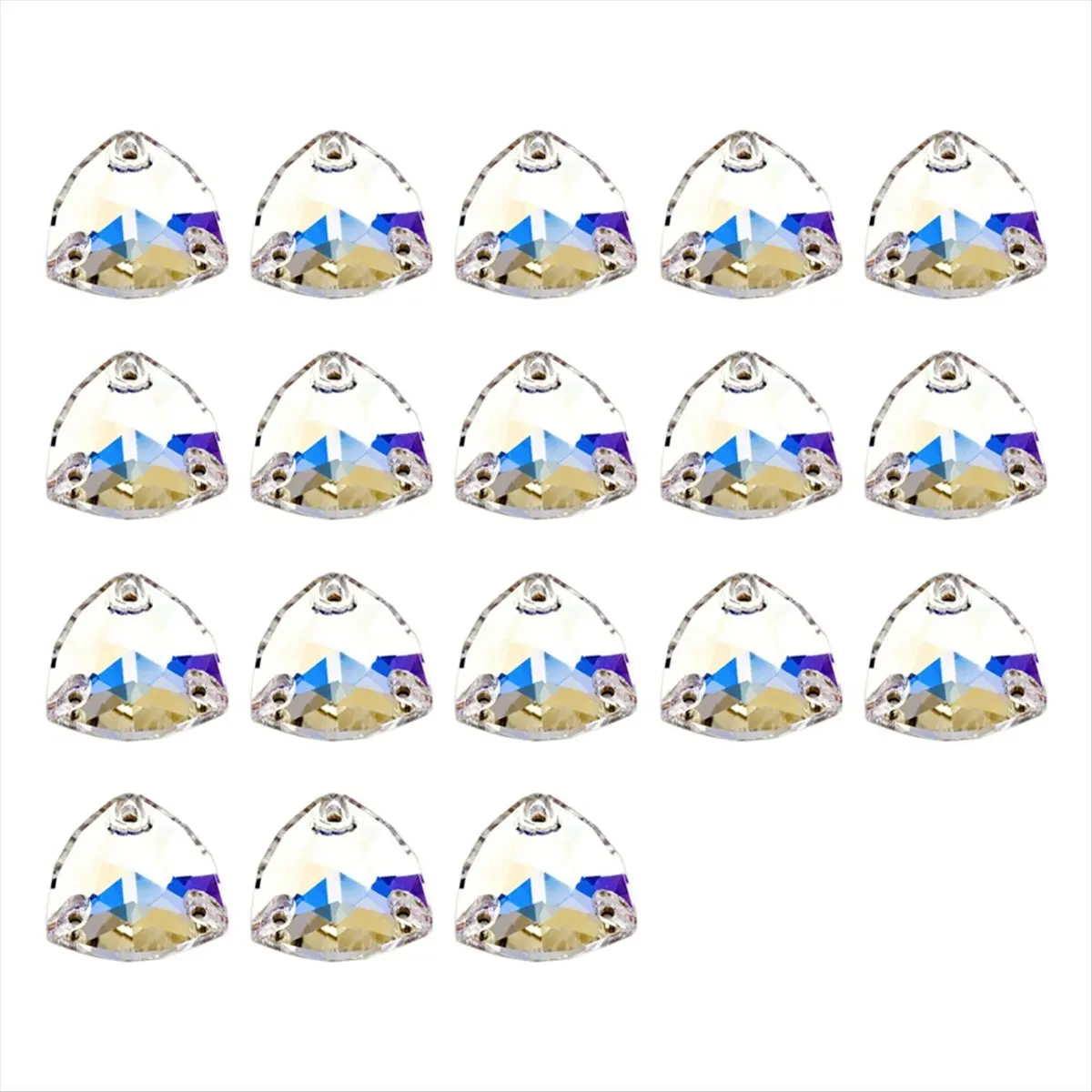 

*CLOS Hand-Sewn Glass Crystal Double-Hole Flat-Bottomed DIYclothing Accessories Crystal,Used for Clothing,Bags