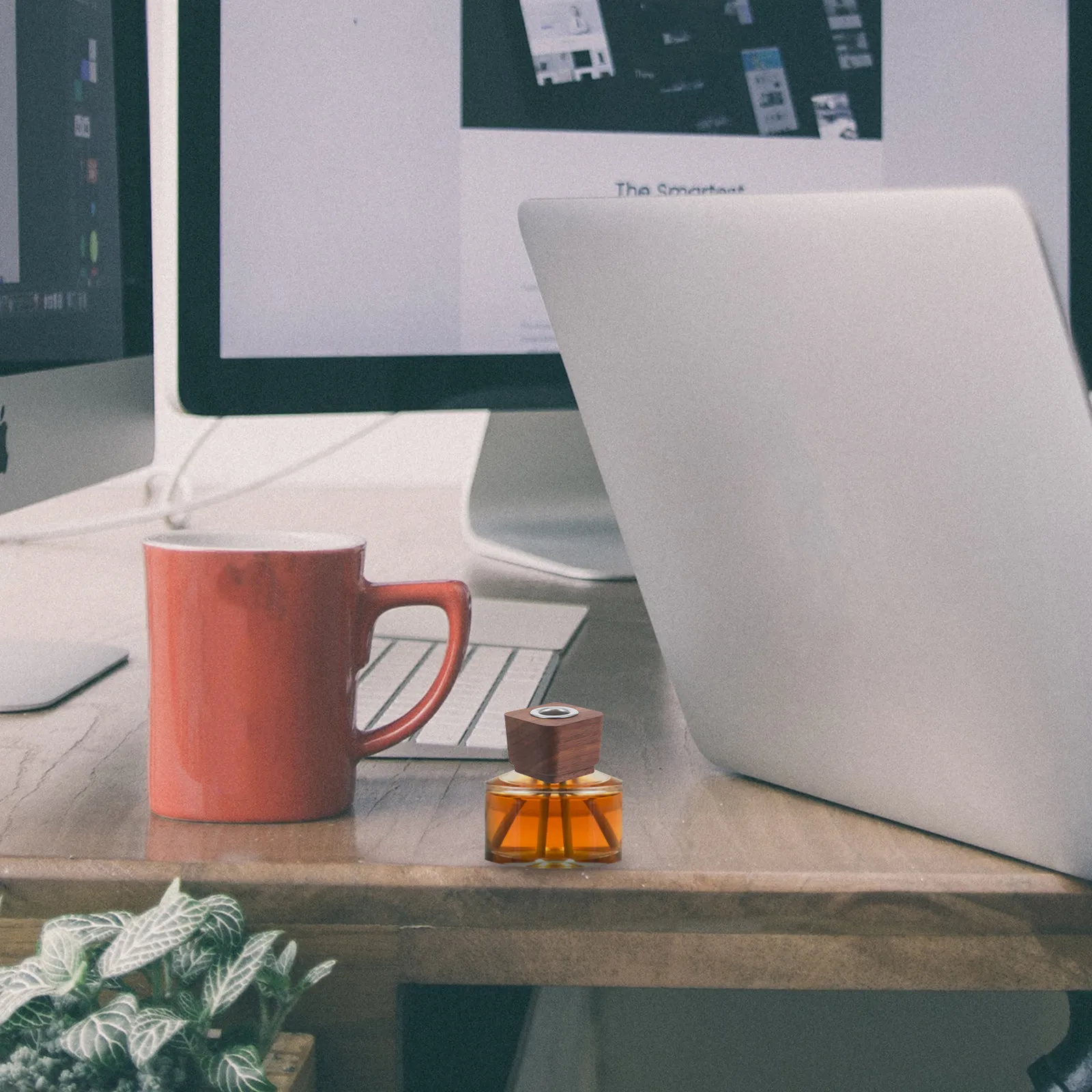 

Aromatherapy Bottle Wood Lid Walnut Square Shape Replacement Lid Diffuser Bottle Cap Freshness Preservation Square Lids