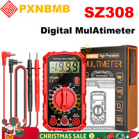 SZ308 Digital Multimeter AC/DC Current Meter Voltage Resistance Meter Electrician LCD Backlight Ohm Square Wave Test AC 200-750V