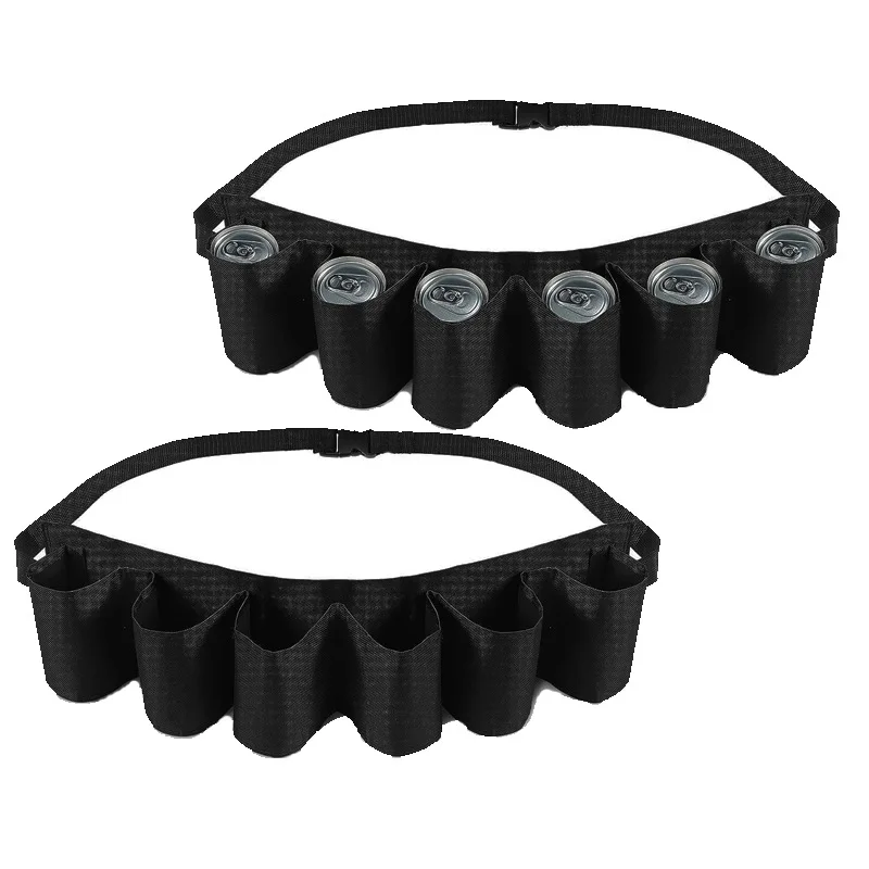 

Beverage storage fanny pack, belt storage bag, can hold 6 cans of beverage beer belt