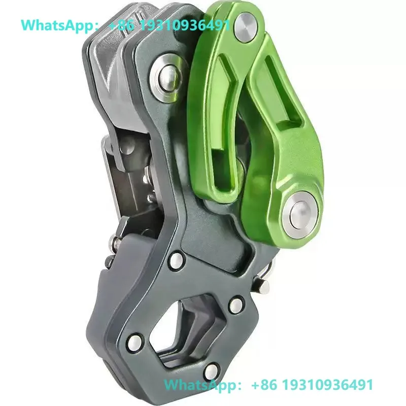 Secure Descent Device for Outdoor and Rescue Use, Made of High-Quality Aluminum Alloy with Anti-Skid Design