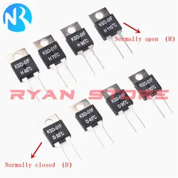 2PCS KSD-01F KSD 01F 0-150 Degree Celsius Normally Open Close Temperature Switch Thermostat Thermal Protector TO-220