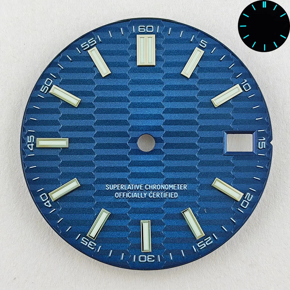 Watch dial 28.5mm textured digital dial suitable for NH35 automatic movement dial watch NH35 pointer dial accessories
