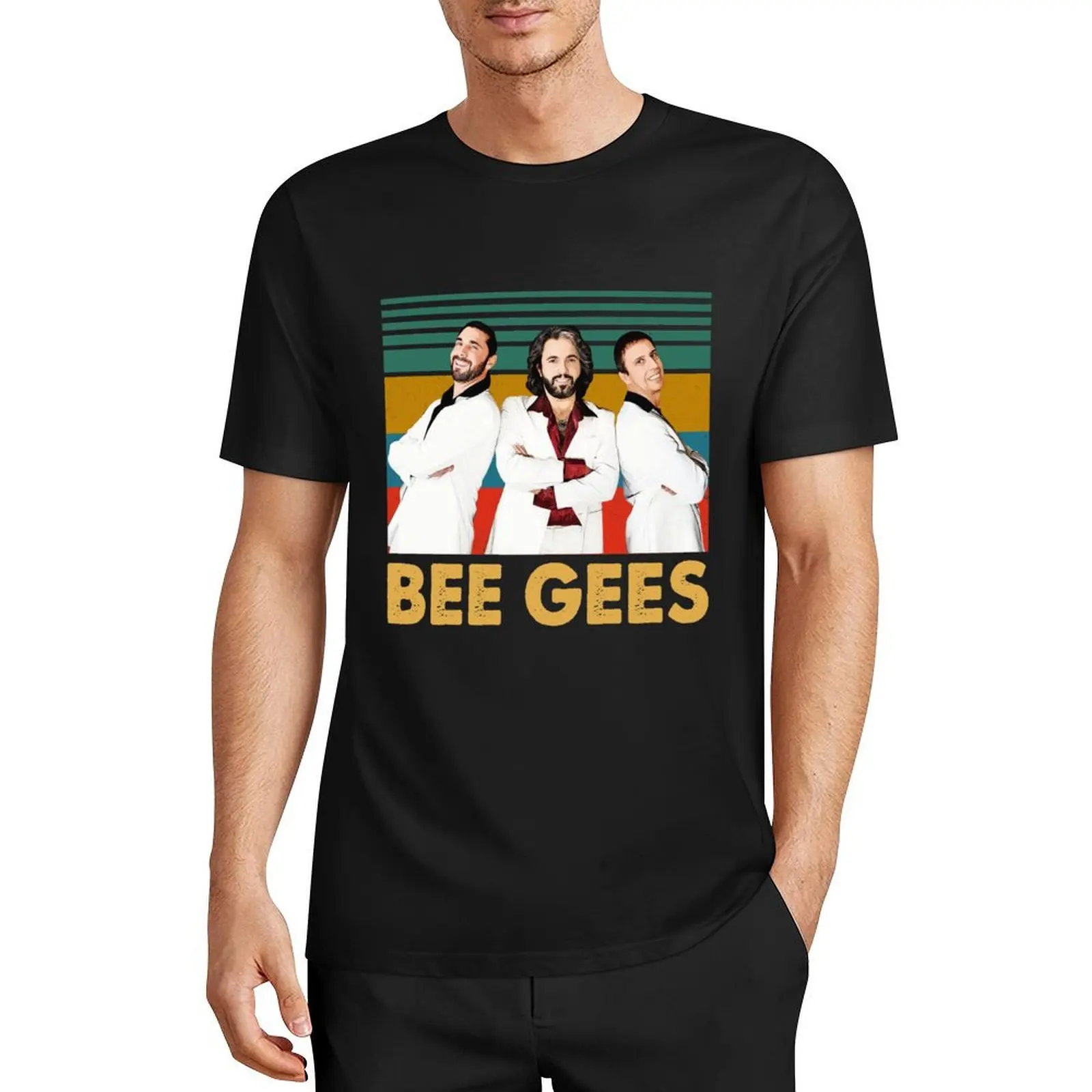 

Disco Bee Gees Band Music Gift Men Women T-Shirt heavyweights plus sizes vintage t shirt men