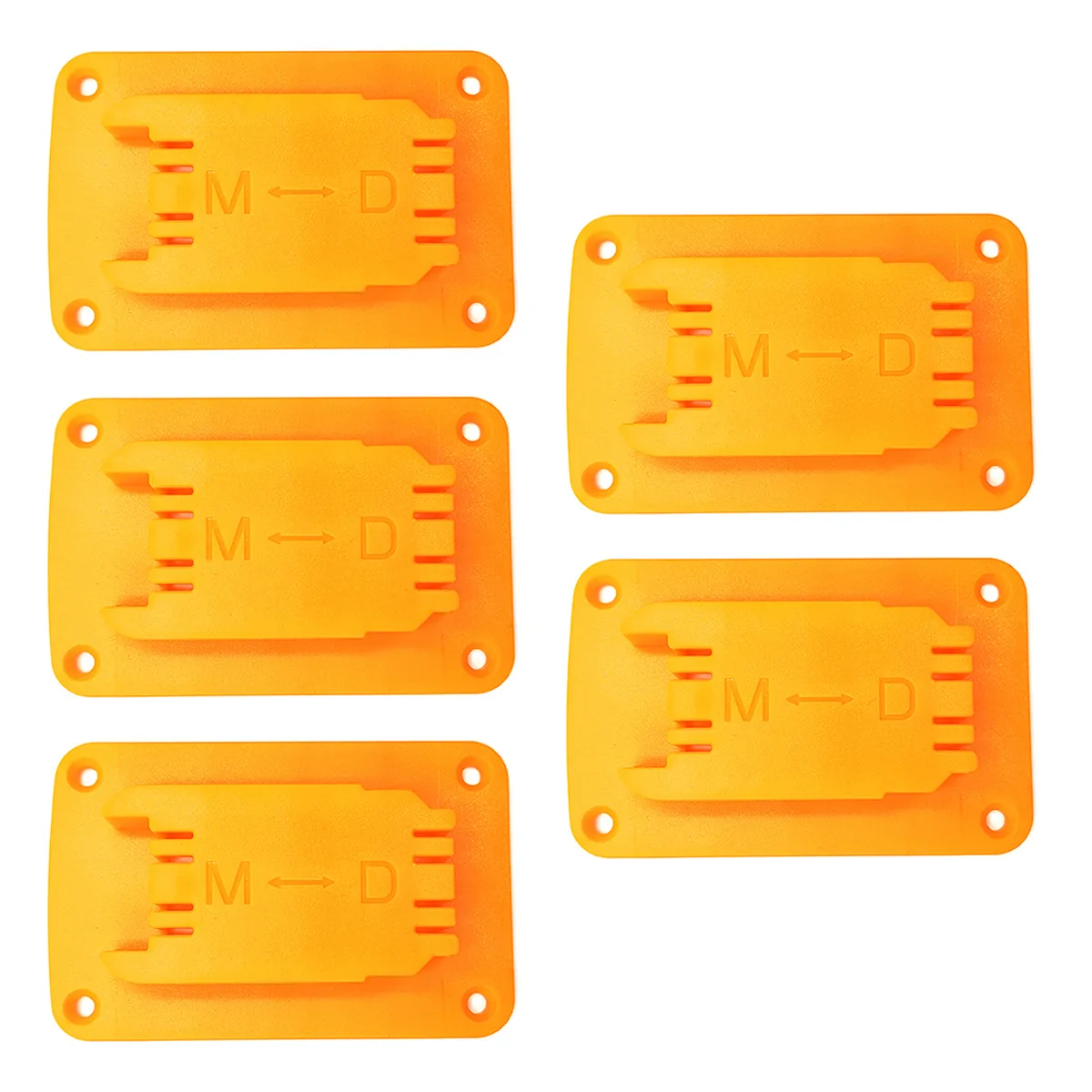 

Подходит для DeWalt 14.4V/18V/20V и Milwaukee M18 18V, держатель для литиевых аккумуляторных инструментов, прочный кронштейн для крепления, 5 шт.