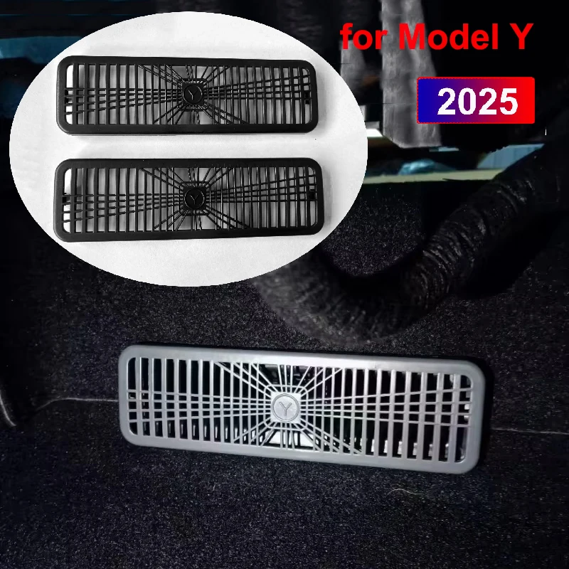 

For Tesla Model Y LAUNCH 2025 Under Seat Rear Air Vent Protect Cover Anti-block Backseat Outlet Grille Protection New MY Juniper