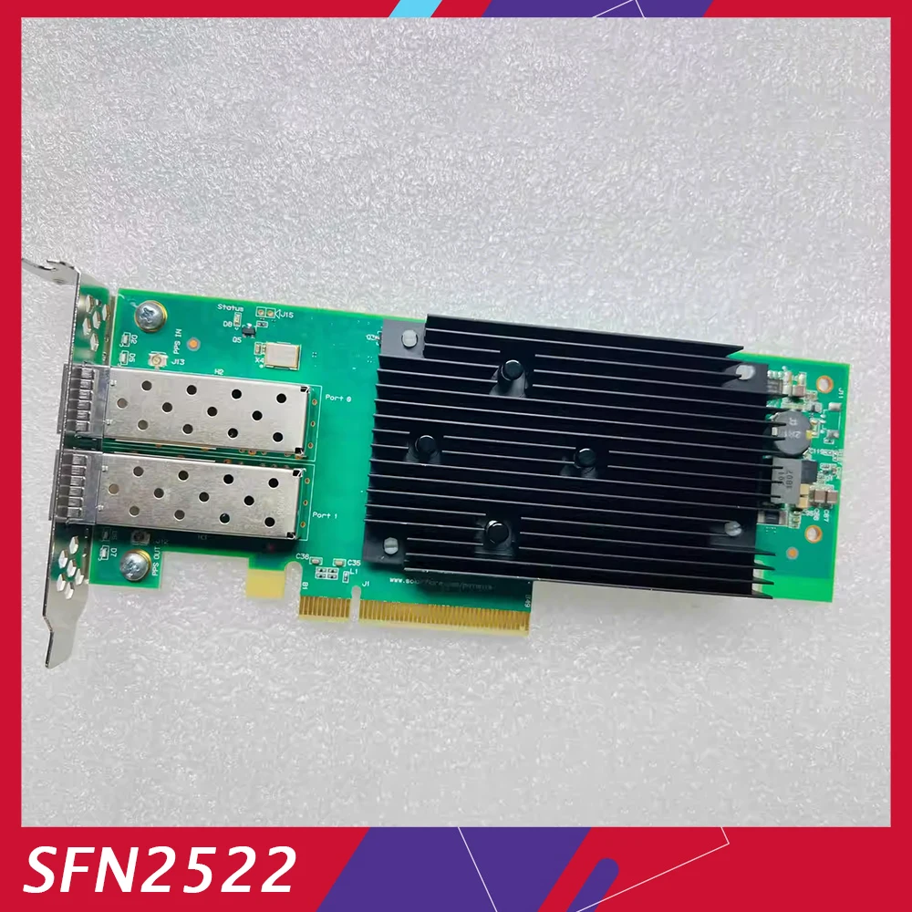 For Solarflare 10 Gigabit network card With Double Electrical Ports SFN2522 X2522 8522