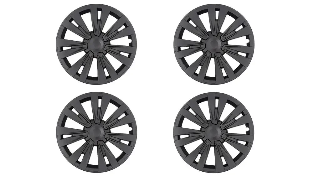 2018-2023 Tesla Model 3 Model Y Wheel Covers Hub Caps 4PCS (18 19 In) - Matte Black Gun Grey Gun Grey