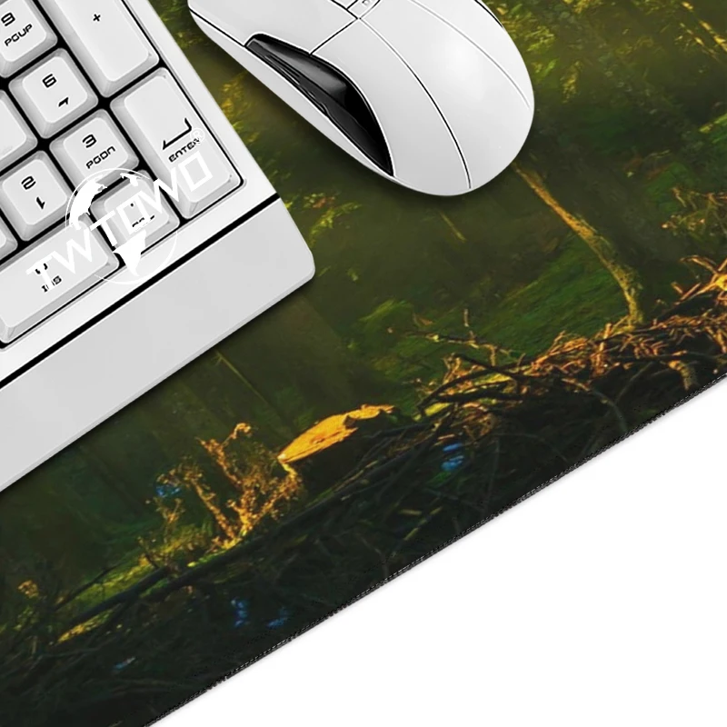 Green Forest Aesthetics Mouse Pad Gaming XL Home Custom Mousepad XXL MousePads Office Carpet Soft Computer Table Mat Mouse Mats