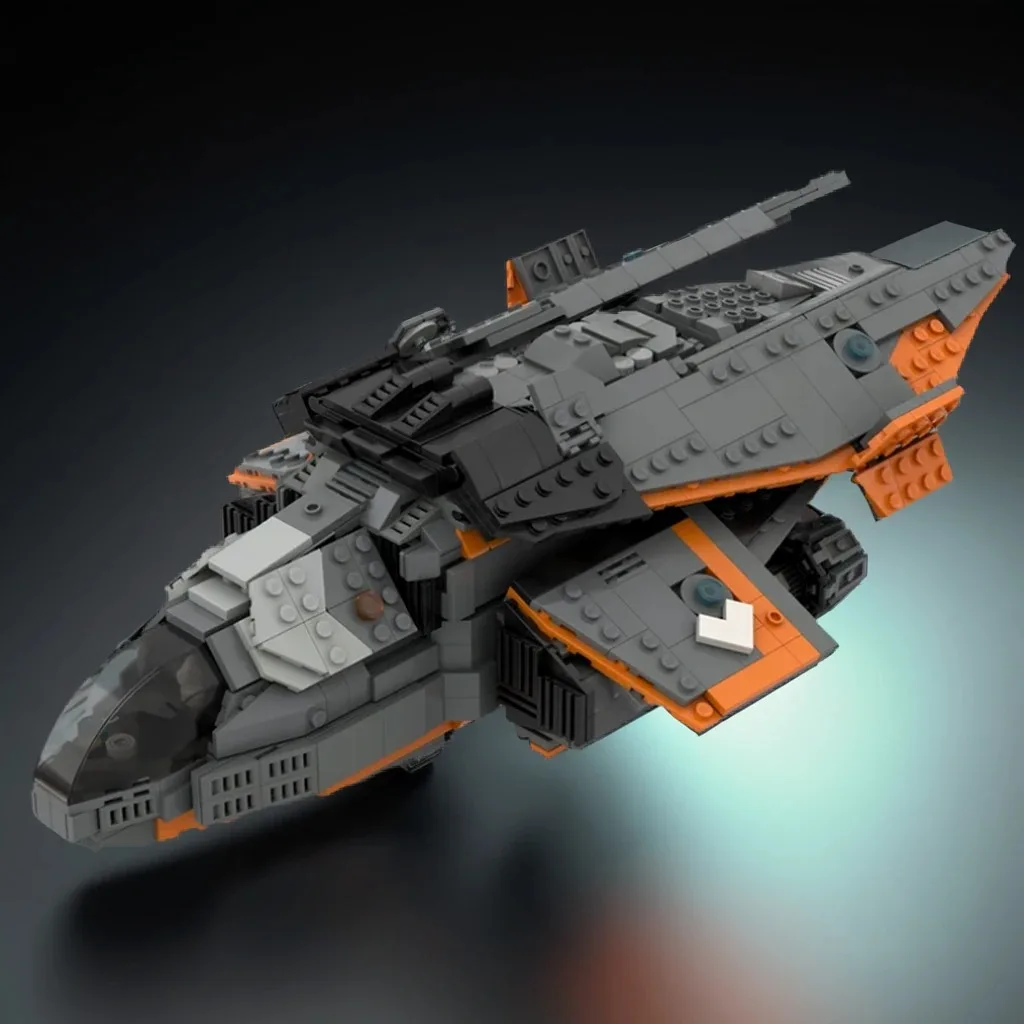 

1297 шт. Elite Dangerous Diamondback Explorer MOC wScan Arrays и детали двигателя, образовательные строительные блоки, подарок