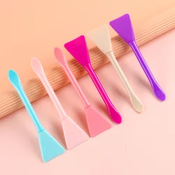 1pc Double-Ended Face Mask Brush with Soft Silicone Head Cream Lotion Applicator Dual-use Mud Film Brush DIY Beauty Tool