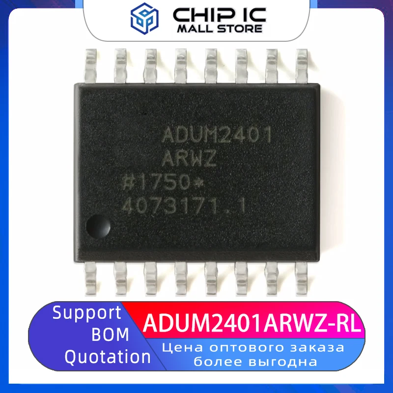 ADUM2401ARWZ-RL Package SOP-16 Patch Four Channel Digital Isolator Chip 100% New Original Stock