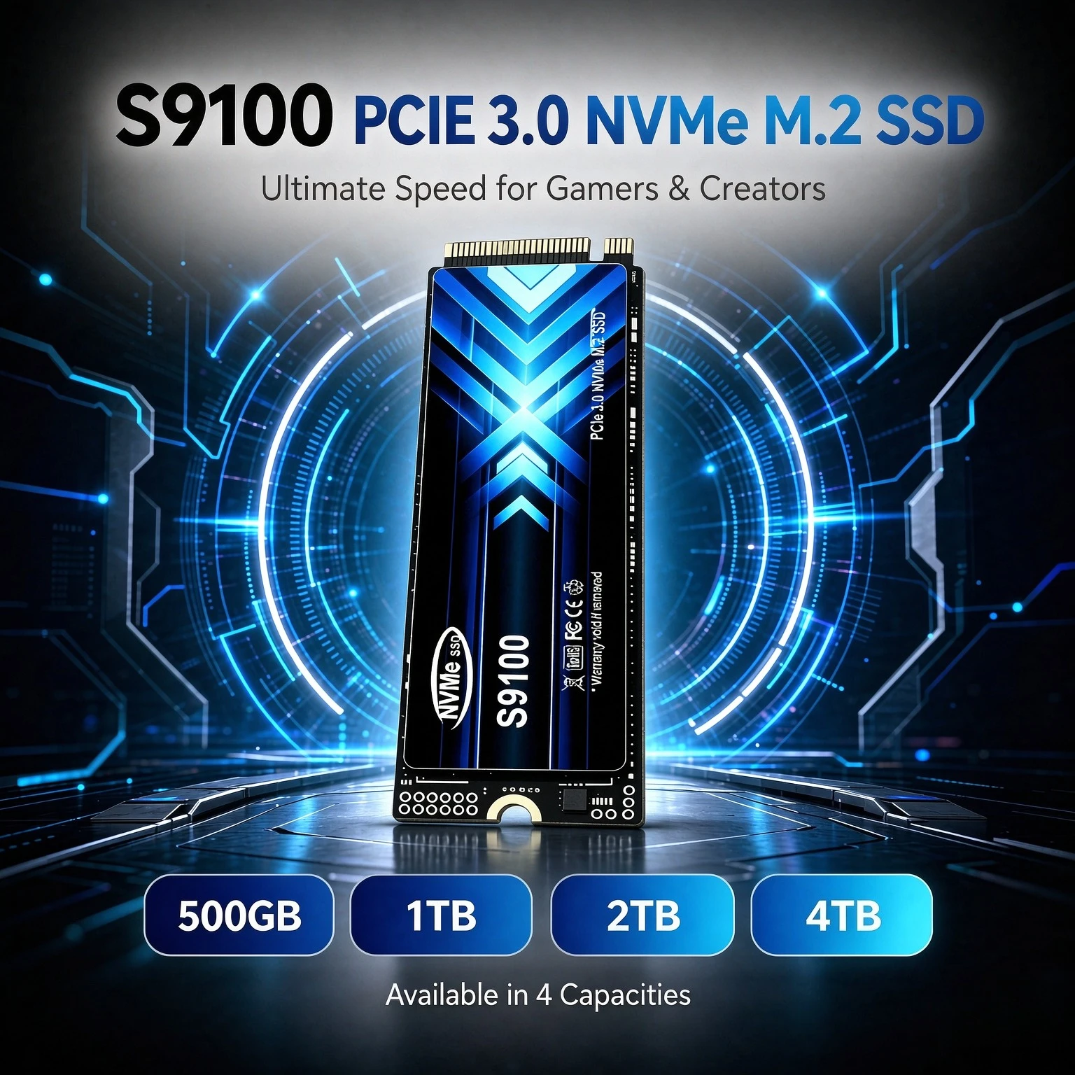 Original S9100 Portable External SSD 2-4TB PCIe Gen4 High Performance Fast Solid State Drive Storage for Laptop Desktop