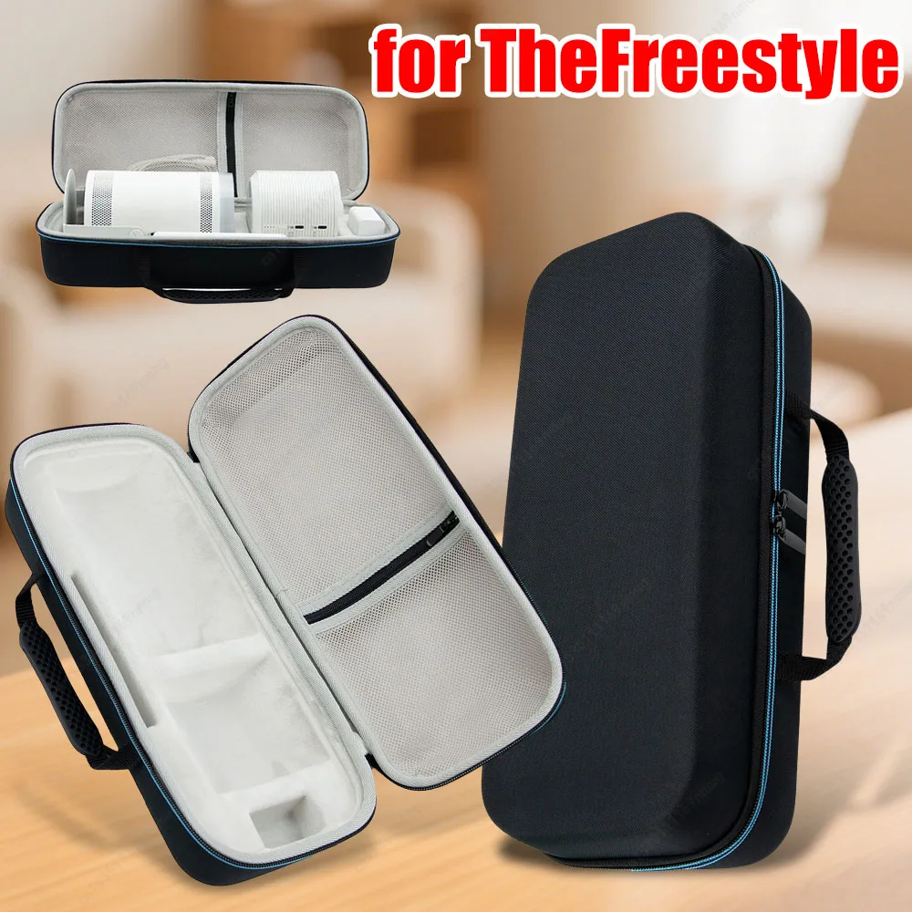 Portable Carrying Case Multifunctional Zipper Projection Bag Thickened Mesh Bag Protective Storage Case for Samsung TheFreestyle