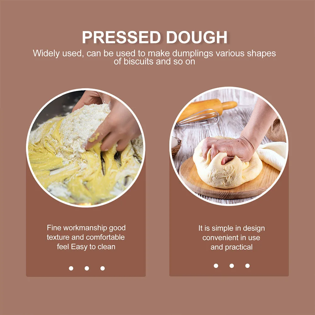 

2Pcs Wooden Dumpling Wrapper Press Mold Household Dumpling Skin Press Manual Dough Presser Kitchen Accessory Dough Presser