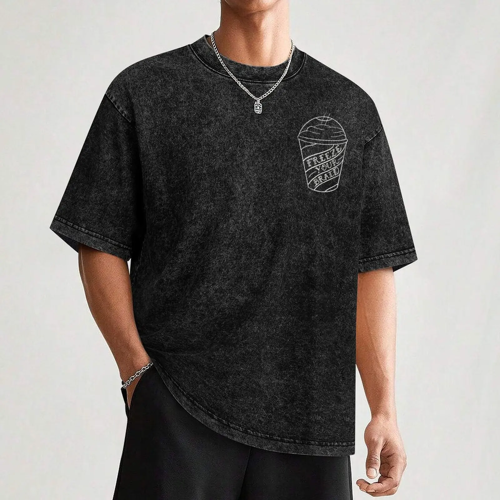 Freeze Your Brain- white T-Shirt Breathable Sportswear T-Shirt for Men