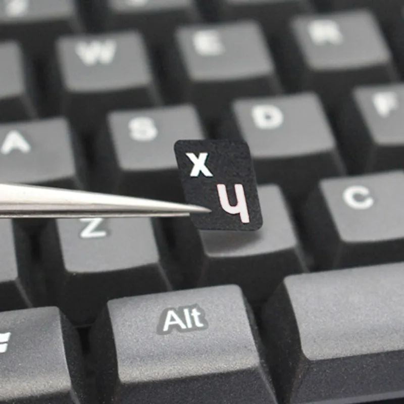 Waterproof Russian Letters Keyboard Stickers Frosted PVC for Notebook Computer Desktop Keyboard Keypad Laptop