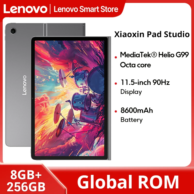 

Global ROM Lenovo Xiaoxin Pad Studio 11.5 Inch Tablet MTK Helio G99 128GB 256GB 8600mAh WIFI