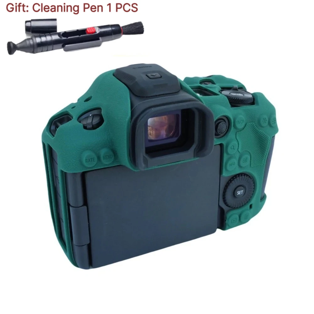 For Canon EOS R5II Armor Skin Rubber Body Protective Cover Silicone Case Camera Bag r52 Soft case bag+1PCS Free Cleaning Pen