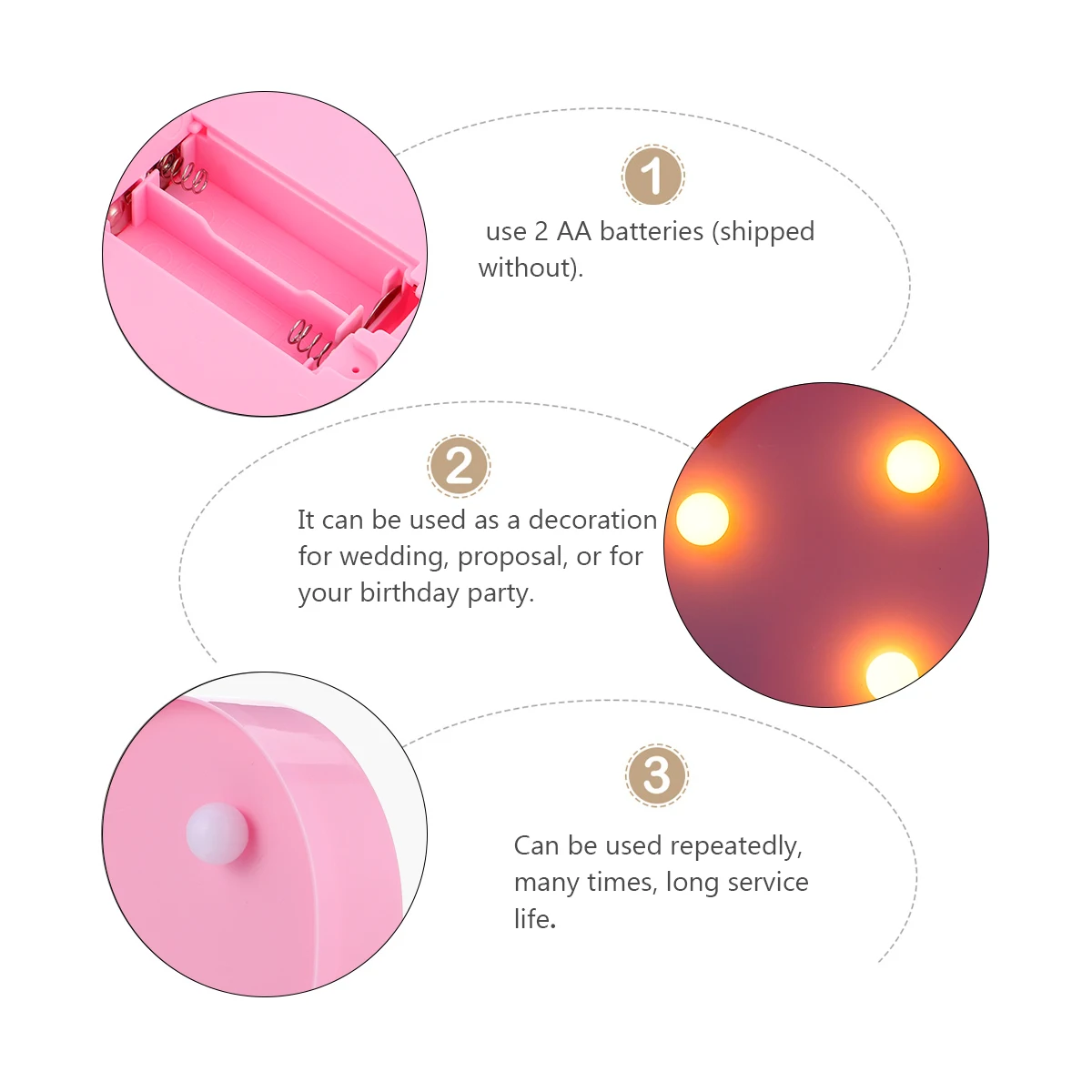 على شكل قلب ضوء Led رومانسية المحيطة مصباح للحزب صور الدعامة ديكور المنزل حفل زفاف الديكور فكرة هدية قابلة لإعادة الاستخدام