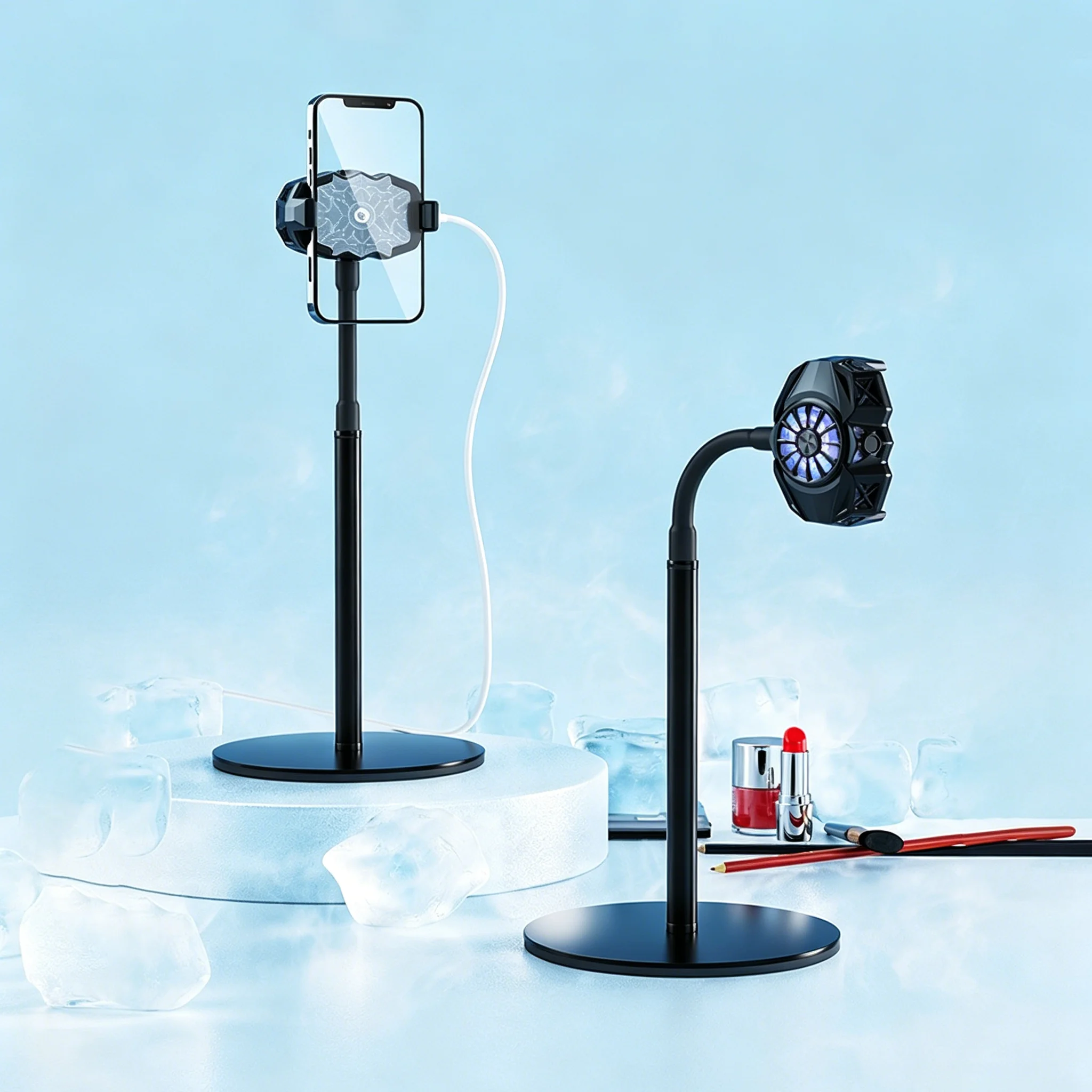 boneruy-fl01-a-mobile-phone-cooling-bracket-live-broadcast-desktop-cooling-bracket-ultra-silent-gaming-tiktok-creative-radiator