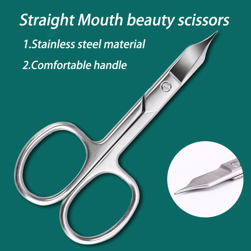 Professional Russian Manicure Stainless Steel Manicure Nail Cuticle Scissors Nail Trimmer Cuticle Remover And Nails Cutter