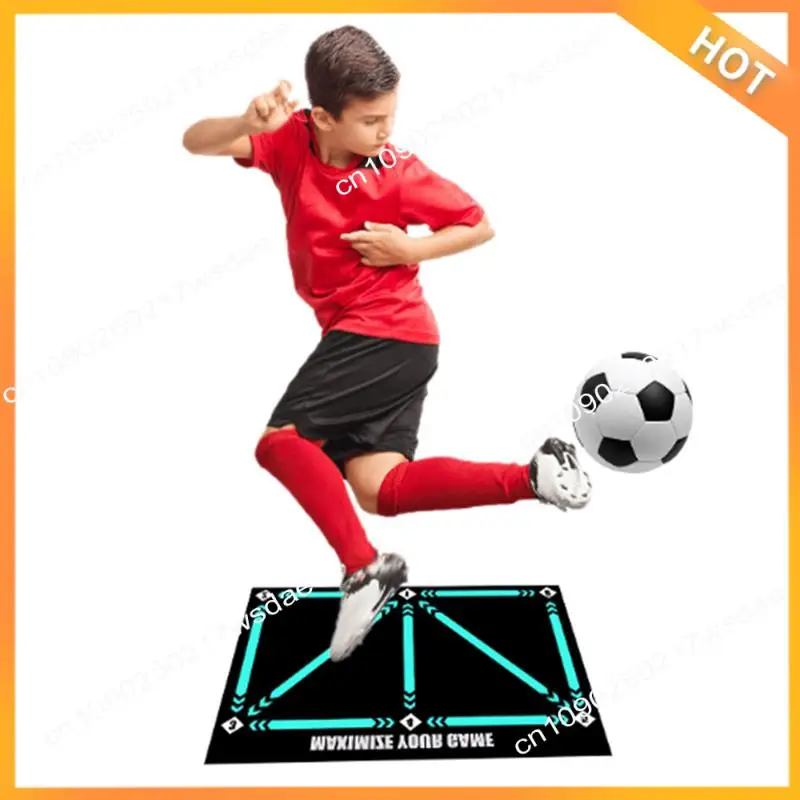 X08A Soccer Training Pad Soccer Footwork Training Pad Set Portable Dribbling Sports Aid Durable Soccer Mat