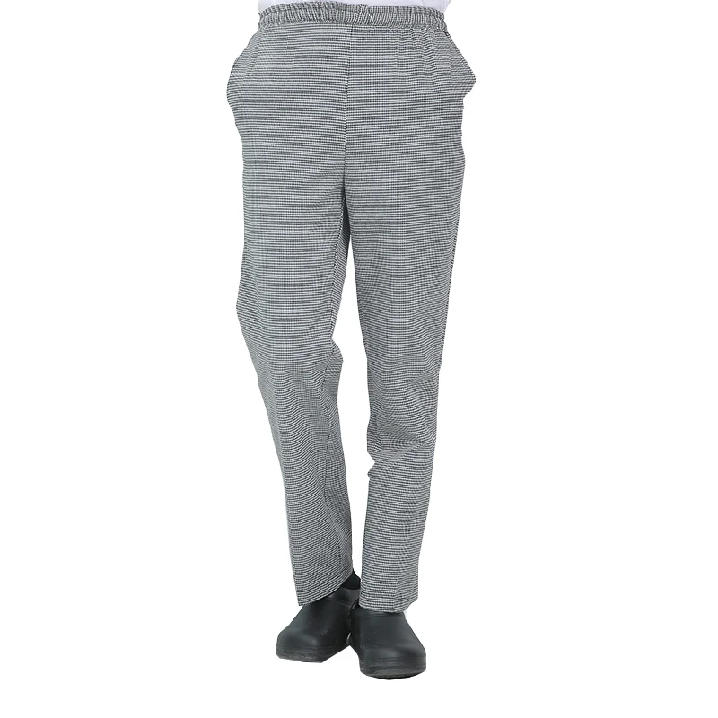 Winter Catering Kitchen Pants Bakery Cafe Work Trousers for Hotel Restaurant Chef Pants for Men Elastic Design Adjustable
