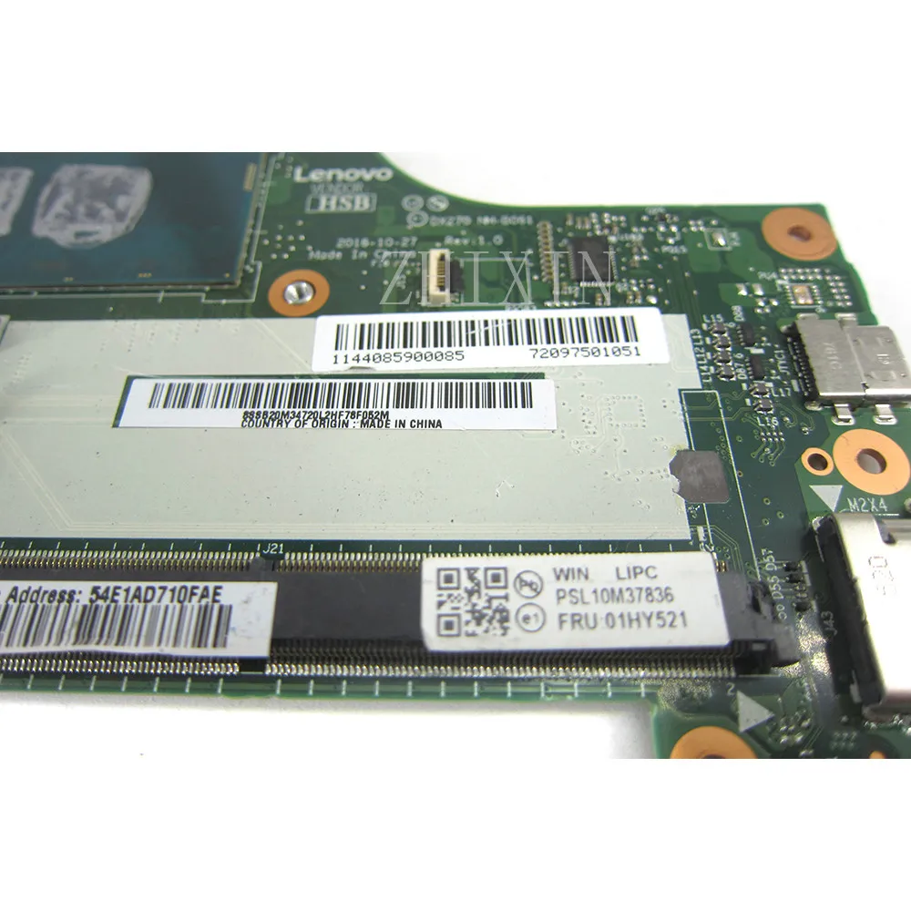 NM-B061 FRU 01LW729 01HY521 pour Lenovo Thinkpad X270 carte mère d'ordinateur portable avec i5-6300U/6200u CPU DX270 carte mère test complet