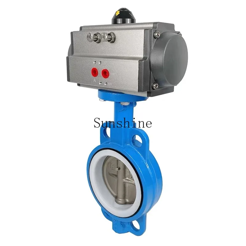 

D671X-16Q Поворотный клапан из ПТФЭ с зажимом DN50 65 80, стандартная пневматическая головка на выходе