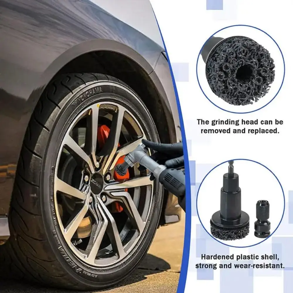 

Hardened Plastic Model Hub Shaft Brake Disc Quick Removal Rust Removal Function Grinding Head Grinding Head Design