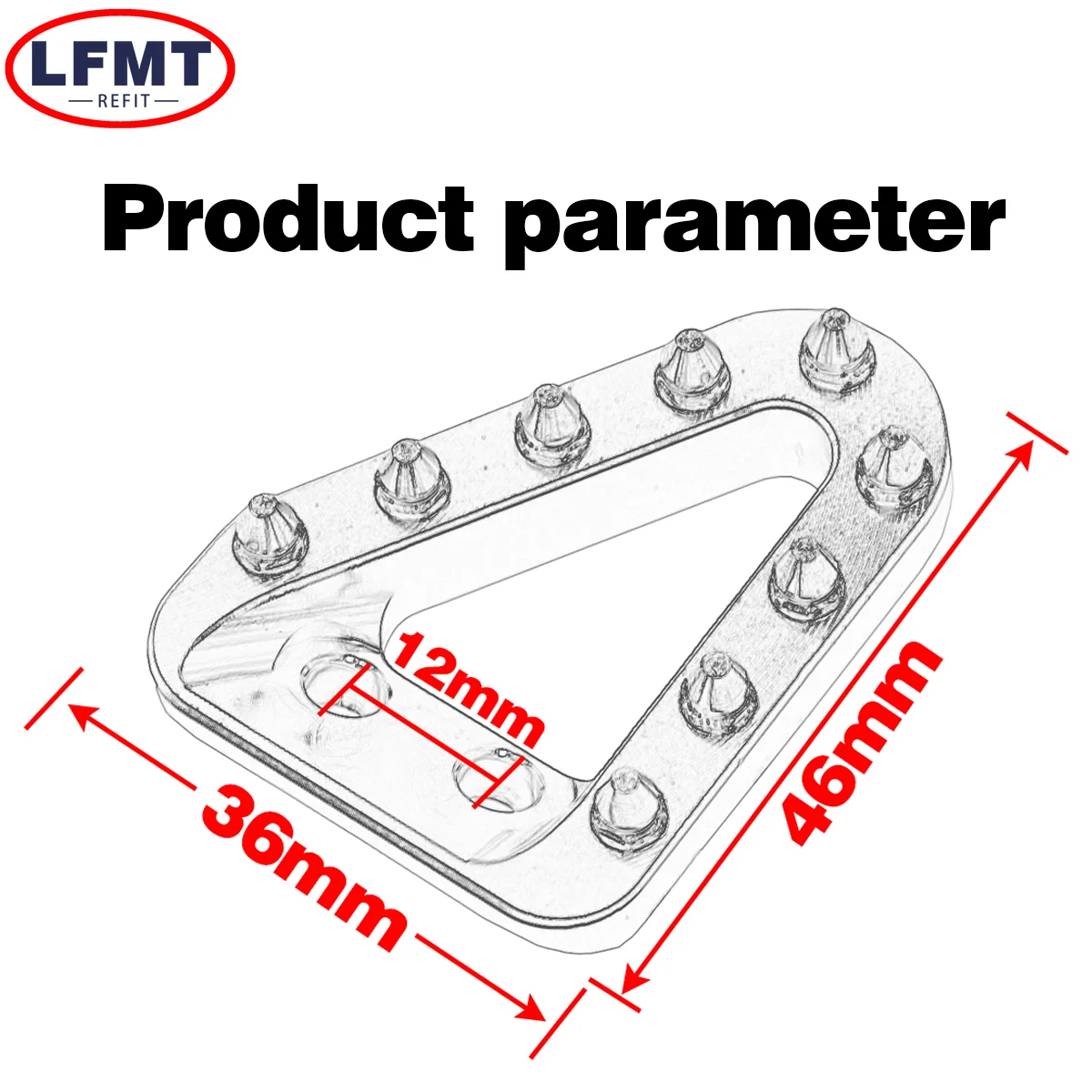 Motorcycle CNC Rear Brake Pedal Step Plate Tip For KTM XC XC-F XC-W SX SX-F EXC EXC-F 125 150 200 250 300 350 450 500 2016-2023