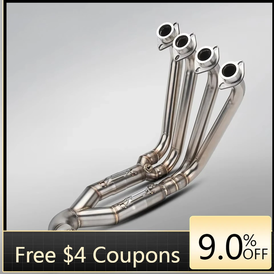 

STLF Yama R6 2017-2025 Stainless Steel Motorcycle Exhaust System Modification with Front and Middle Section New Condition