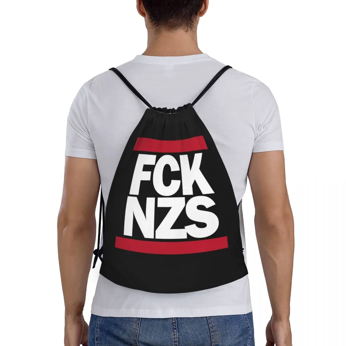 

Fck Nzs Backpacks Casual Portable Drawstring Bags Sports Bag Book Bags For Travel Students