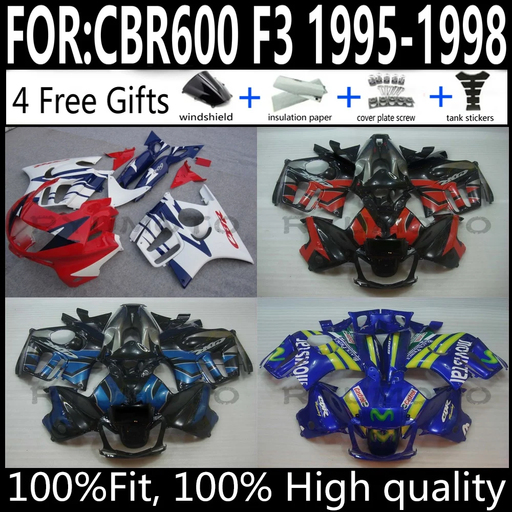 

Injection Molded ABS Fairing Kit For Honda CBR600 F3 1995 96 1997 1998 Bodywork Cowling Set High Quality Factory Direct Fitment