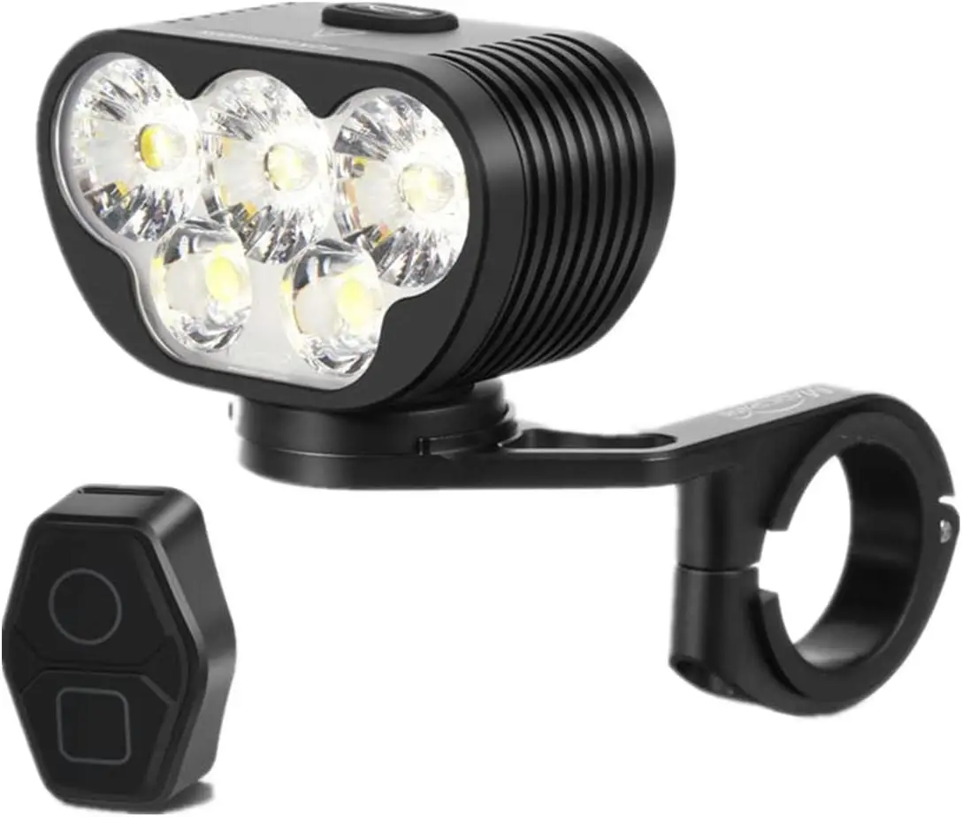 6500S Zeus Mountain Bike Headlight, 6500  of Actual max Output  Light with 3X CREE XHP50.2 and 2xXM-