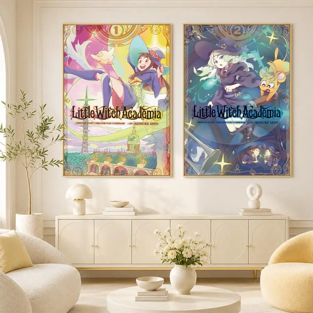 Anime L-Little Witch Academia Poster Room Home Decoration Interior Wall Art Printing Garage Posters Gift