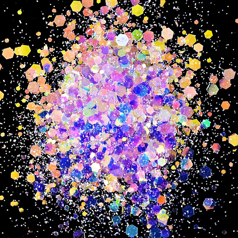 

Super Shining 1KG/BAG Nail Glitter Powder chrome pigment dust Iridescent Flakes Sequins Gold Paillette Art Manicure Decorations