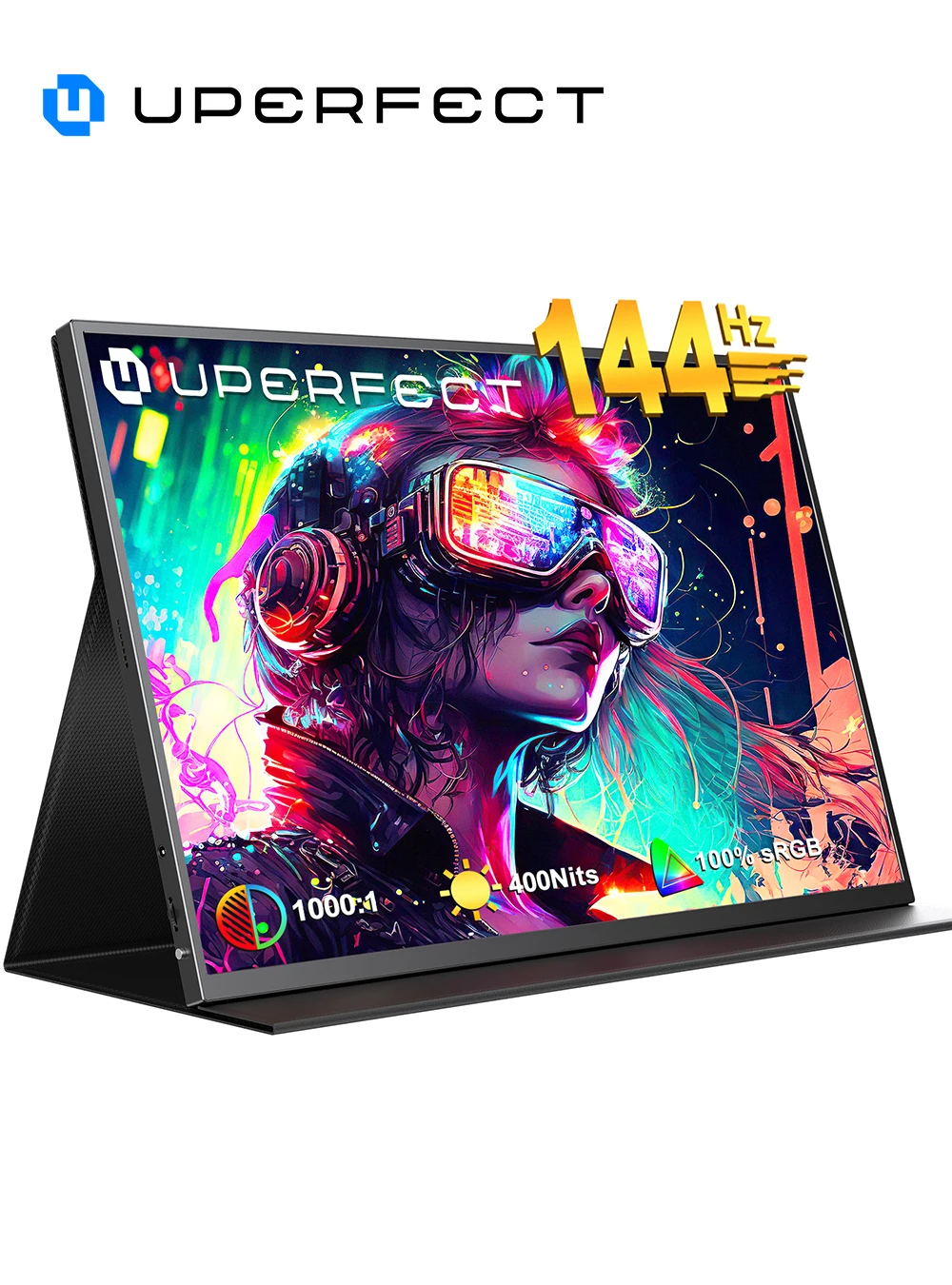 UPERFECT UGame B118 100 % DCI-P3 2K FreeSync tragbarer Monitor 144 Hz Gaming-Display mit HDR für Switch Steam Deck PS4/5 XBOX ONE